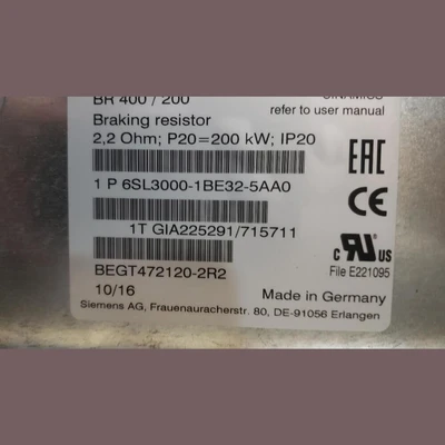 NEW SIEMENS CABINET  SINAMICS G150