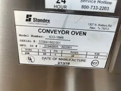 New | in-Stock Bakers Pride NEW 2018 Bakers Pride ICO-1848 Single 18" Belt Electric Conveyer Oven 208V - JS Conveyor Ovens Illinois US | Falcon Restaurant Supply #1376355