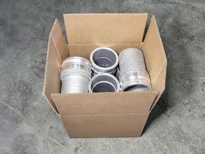 4" Camlock Hose Barb, E400, Type E, Aluminum