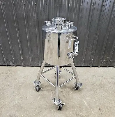 Used 20 Gallon Tank (Vessel), 316L Stainless Steel, Full Vacuum