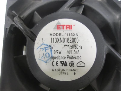 Used ETRI _UNKNOWN_ Electronic Component Fans | OCO Industrial #1647967