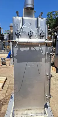 Dust Collector, Bin Vent, 40 SF, Stainless Steel, Pulse Jet, #5751584