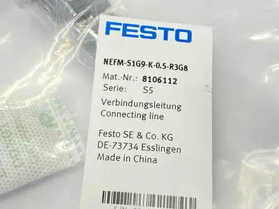 New | in-Stock Festo Adapter Connecting Cordset 0.5m 8106112 Cable & Wire Michigan US | Maverick Industrial Sales #1393294