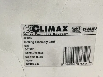 New | in-Stock CLIMAX C405 Miscellaneous MRO Ohio US | HGR 24 #1265880