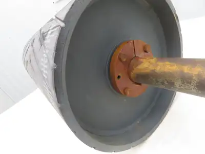 12" Dia x 26"W Conveyor Drive Pulley 1-15/16" Shaft Lagged Roller