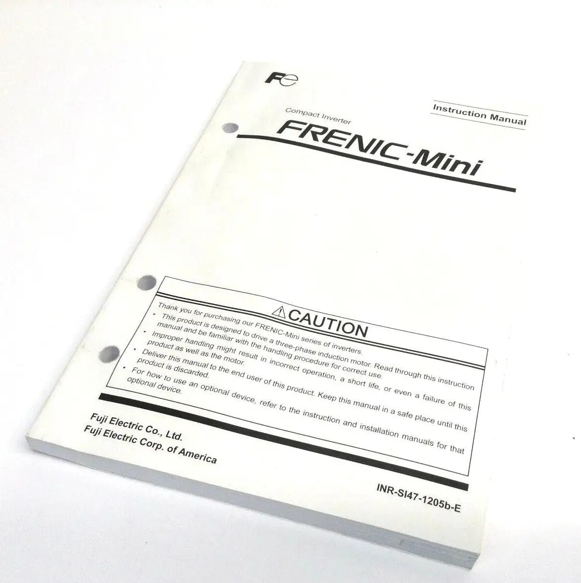 USED FUJI FRENIC-MINI INSTRUCTION MANUAL 2011-04