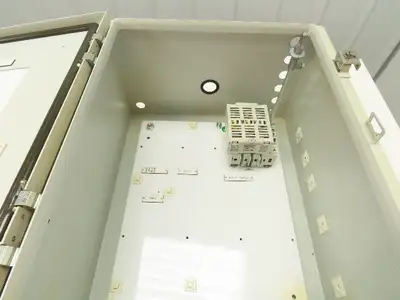 SCE 72-2349-10 Electrical Enclosure 20x16x10" Disconnect Hinged Door Backplate