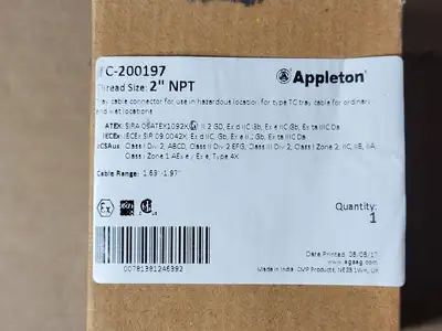 New | in-Stock APPLETON TC-200197 Cable & Wire British Columbia CA | Lenmark #1439992