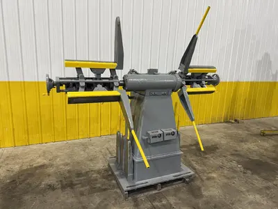 2500 LBS X 12" COOPER WEYMOUTH DOUBLE END PULL-OFF COIL REEL UNCOILER: STOCK #22618