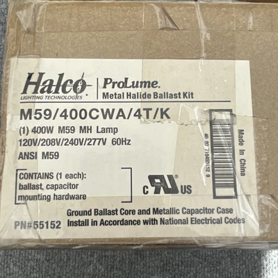 New | in-Stock Halco Prolume M59/400CWA/4T/K Lighting California US | Davliegogo LLC #1706435