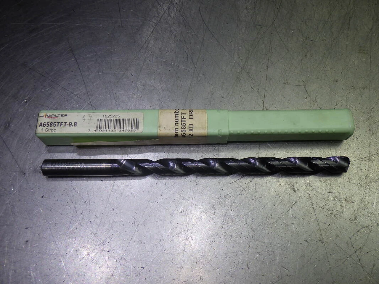 Walter Titex 9.8mm Coolant Thru 12xD Carbide Drill A6585TFT-9.8 (LOC2745B)