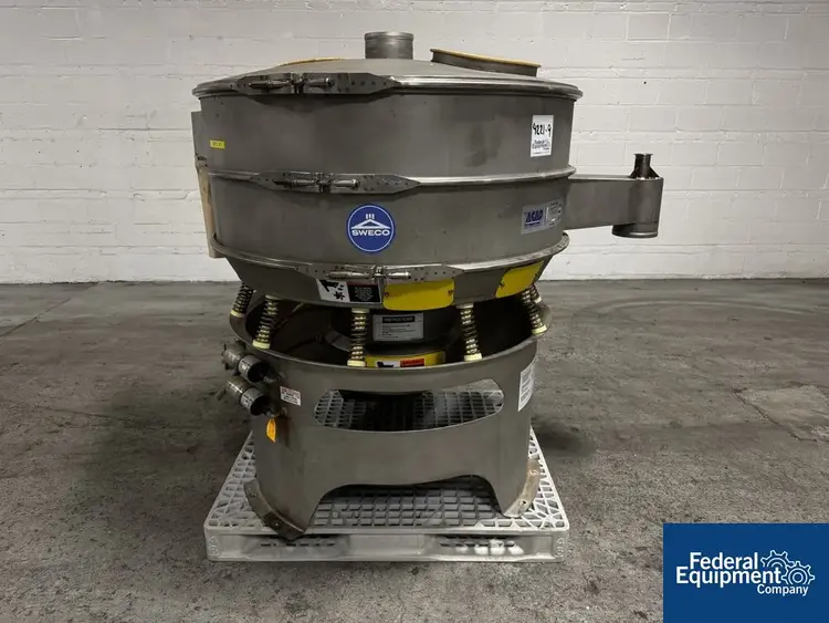 Used SWECO 48" Sweco Screen, Single Deck< model MX48Y88TLWOXB Circular Screeners Ohio US | Federal Equipment Company #154207
