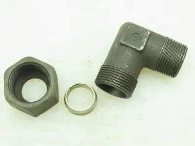 VOSS Steel Metric 90° Union Compression Elbow 16mm Tube x M22x1.25  LOT of 3