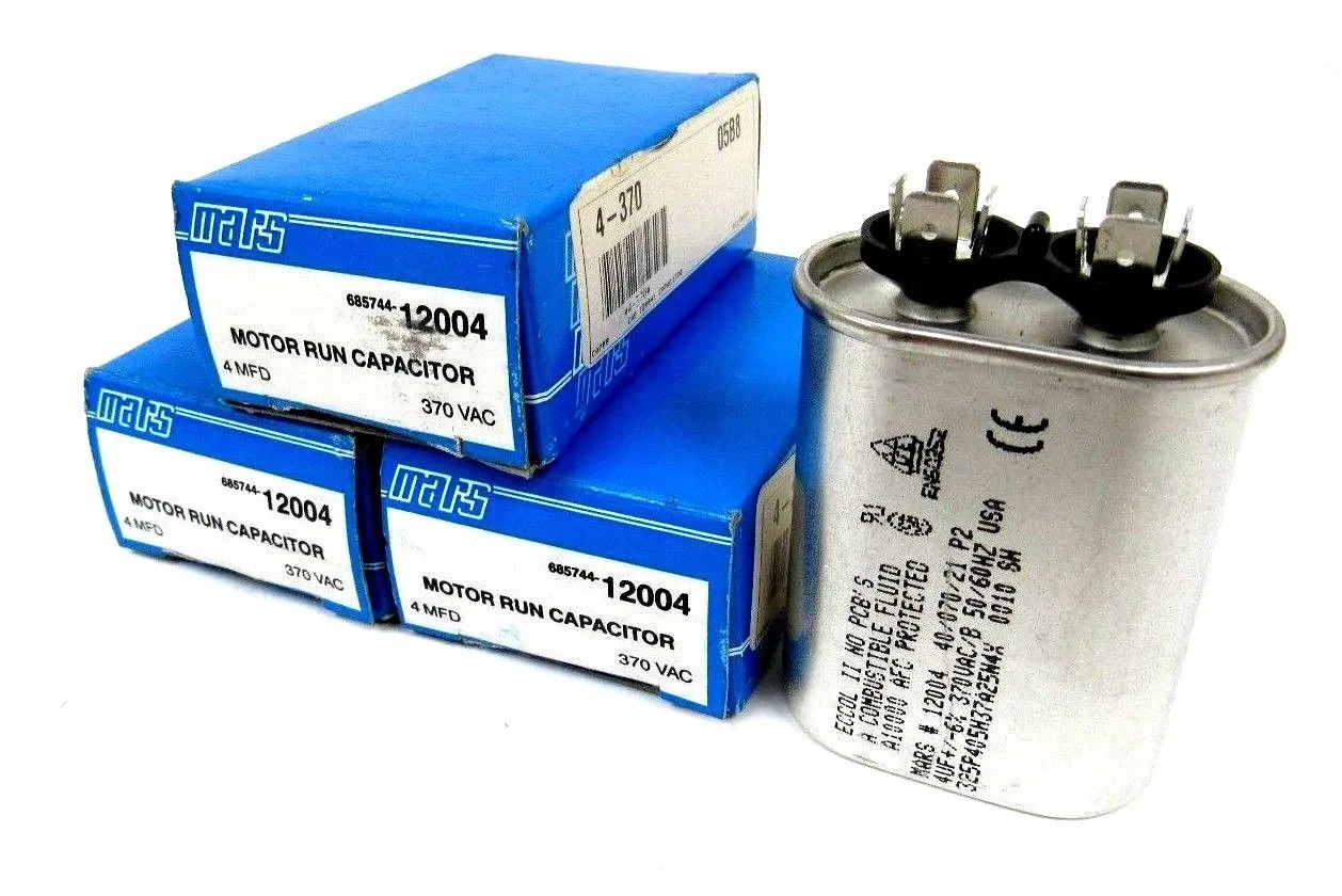 NEW LOT OF 3 MARS 685744-12004 CAPACITOR 68574412004 370 VAC