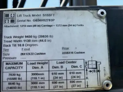 Used HYSTER S155FT Misc Forklifts Illinois US | Somerset Equipment Sales #1543042