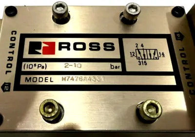 NEW ROS CONTROLS W7476A4331 SOLENOID CONTROL VALVE 110V/120V 50/60HZ 2-10BAR