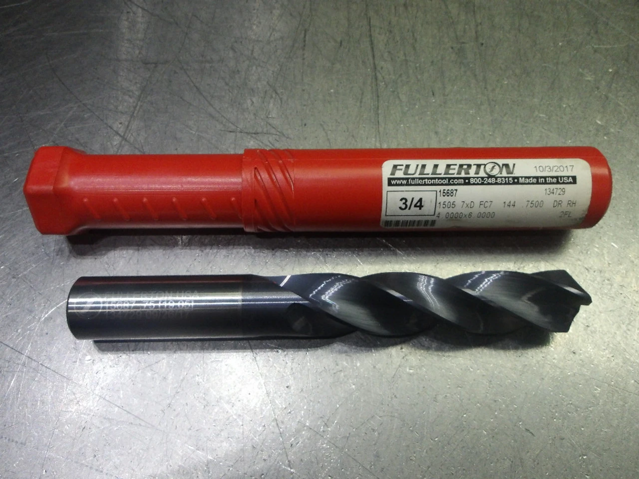 Fullerton Dominator 3/4" Carbide 7xd Drill 3/4" Shank 15687 (LOC2673D)