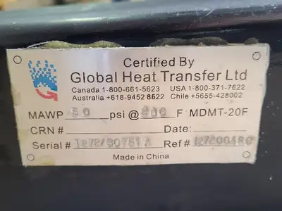 USED GLOBAL HEAT TRANSFER 1272/30751A