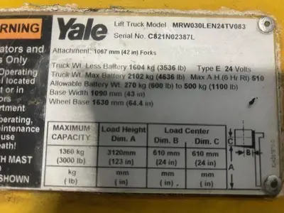 Used 2013 YALE MRW030LE Reach Trucks Illinois US | Somerset Equipment Sales #1546186