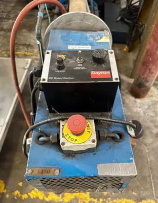 70” Plastic Rewinder With  Dayton DC Speed Control