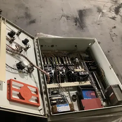 USED INDUCTOTHERM WATER SYSTEM CONTROL CABINET