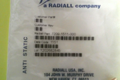 NEW RADIALL RF COAXIAL CONNECTORS SSMB M STR NA