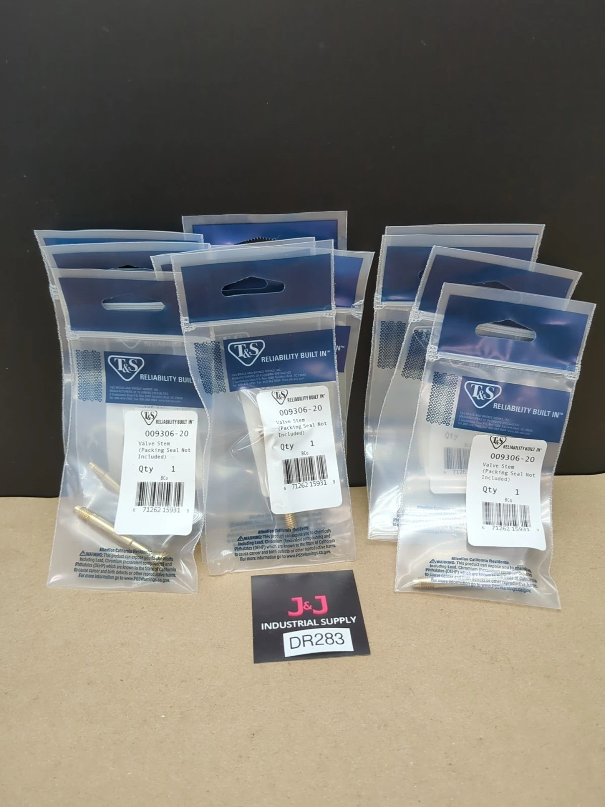 Lot Of 10 T&S 009306-20 Valve Stem Packing Seal Not Included