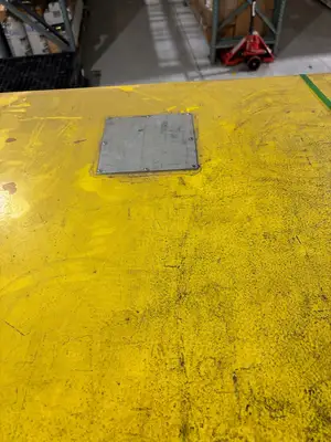 31531565 | Flammable Liquid Storage Cabinet, Safety Yellow, 31.5"x31.5"x65" No Key - Used