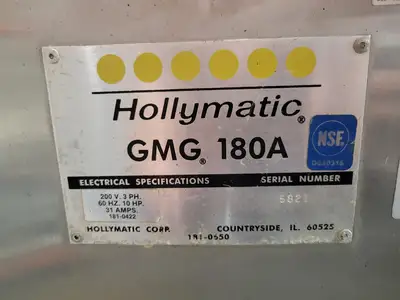 Hollymatic GMG180A #52, 200 lbs. 10HP Commercial Mixer Grinder