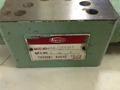 Used TOYOOKI KOGYO HK-03181 Valves/Fittings Michigan US | Ideal Machinery #1277242