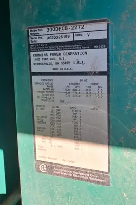 USED 2002 CUMMINS 300DFCB-2272