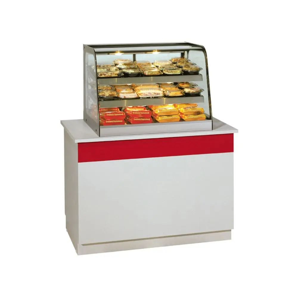 Federal CH4828 47" Full Service Countertop Heated Display Case - (3) Shelves, 120v