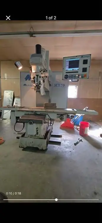 Used 2008 MILLTRONICS MB19 Vertical Mills Illinois US | 520 Machinery Sales LLC #1310329