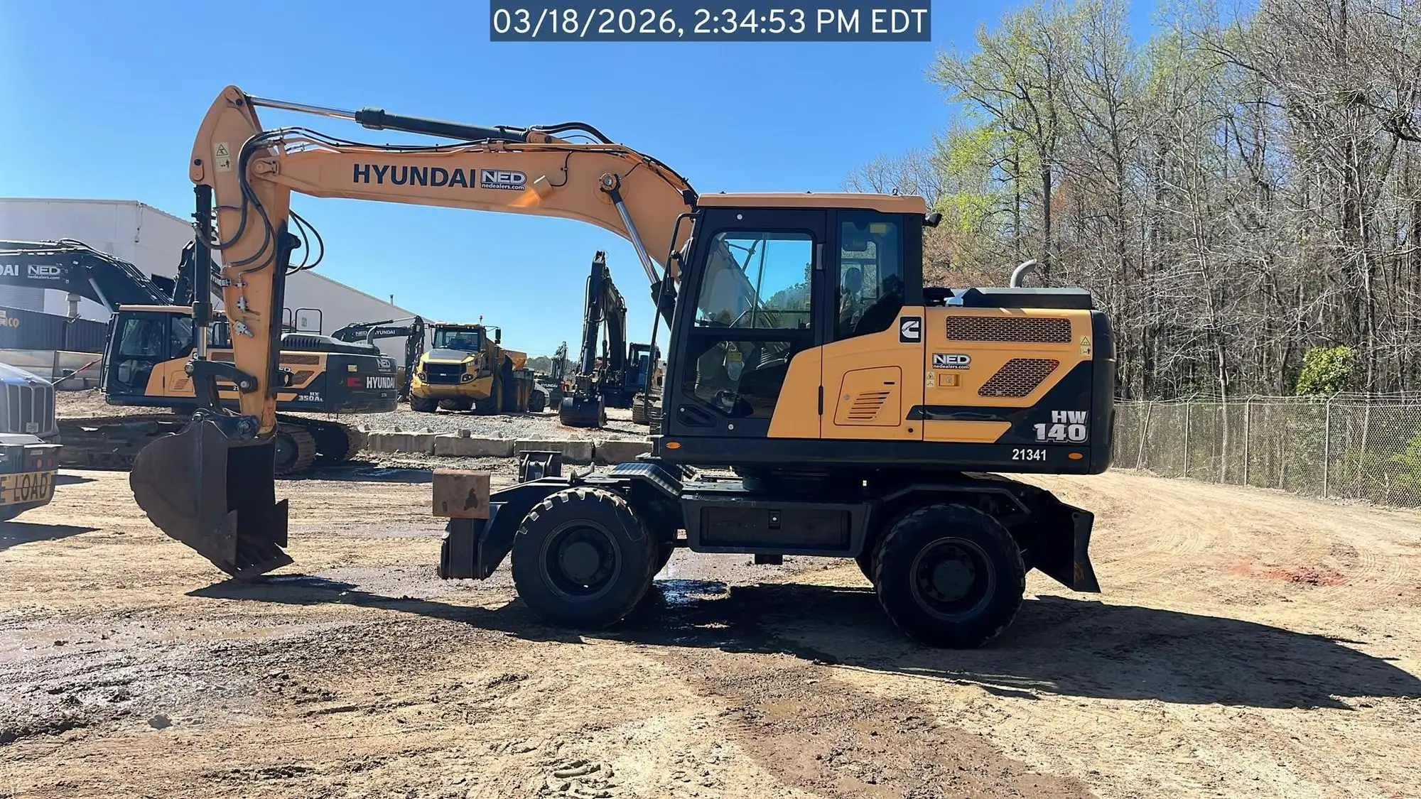 Used 2023 HYUNDAI HW140A Wheel Excavators North Carolina US | National Equipment Dealers #1422332