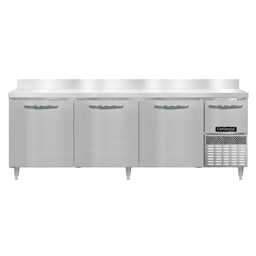 Continental DRA93NSSBS 93" Worktop Refrigerator W/ (4) Sections, 115v