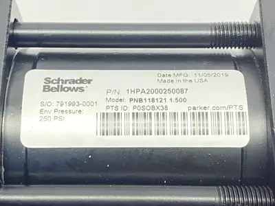 New | in-Stock SCHRADER BELLOWS PNB118121 1.500 Misc Industrial Equipment | Maverick Industrial Sales #1100508