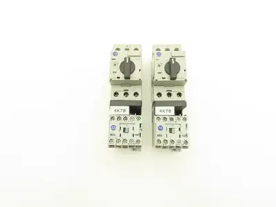 Allen Bradley 140MC2EB40 190EMNZ242CB40X Manual Motor Starter Contactor Lot of 2