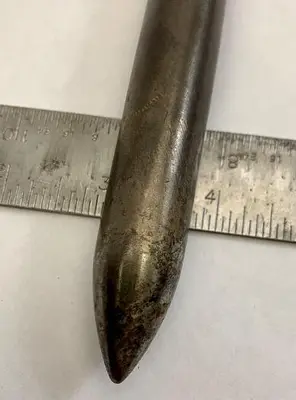 Metal Spinning Tool Round Pointed Tip End  12" x 3/4" (101909)
