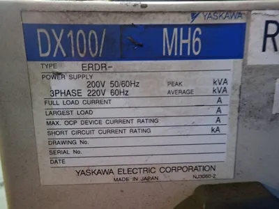 USED 2013 YASKAWA MOTOMAN MH6