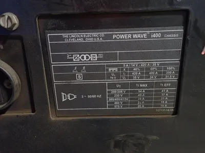 USED LINCOLN ELECTRIC POWER WAVE I400