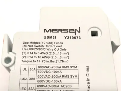 New | in-Stock Mersen, Ferraz Shawmut 219073, USM3I Fuse Accessories Michigan US | Maverick Industrial Sales #1459744