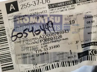 NEW KOMATSU 175-33-31490
