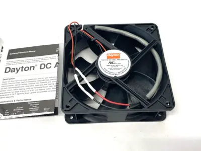 New | in-Stock Dayton Axial Fan: 108 cfm Airflow @ 0.000 in SP, 4 11/16 in Ht, 1 1/2 in Electronic Component Fans Michigan US | Maverick Industrial Sales #1398858