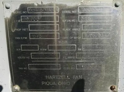 USED 1993 HARTZELL 054-50-AHZ3