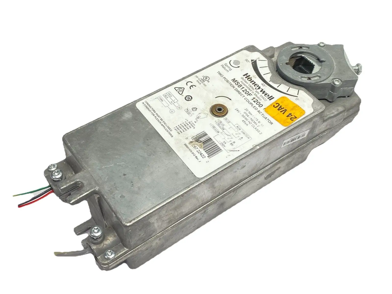 USED HONEYWELL TWO POSITION DIRECT COUPLED ACTUATOR 20NM 24V