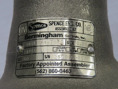 New | in-Stock SPENCE _UNKNOWN_ Valves/Fittings | OCO Industrial #1732138