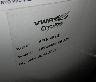 Used VWR _UNKNOWN_ Ultra-Low Temperature Freezers California US | Biotech Equipment Sales #1464823