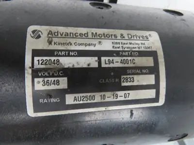 Advanced Motors & Drives L94-4001C Landoll Hydraulic Pump & Motor B30/42E180D