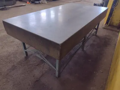 8' X 4' X 10" CHALLENGE PRECISION LAYOUT INSPECTION GRANITE TABLE: STOCK #23798