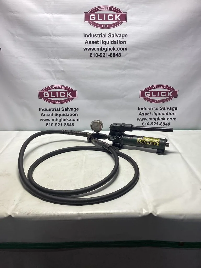 Simplex P-22 Hydraulic Hand Pump 10,000 PSI
